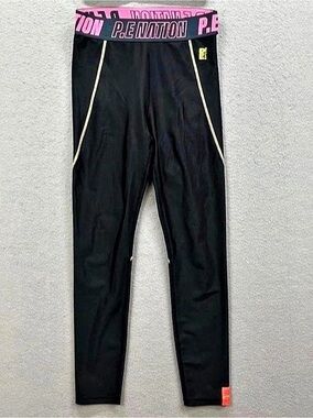 P.E Nation Roll Shot Legging Black & Pink Medium